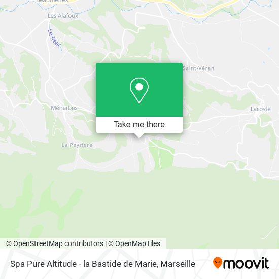 Spa Pure Altitude - la Bastide de Marie map