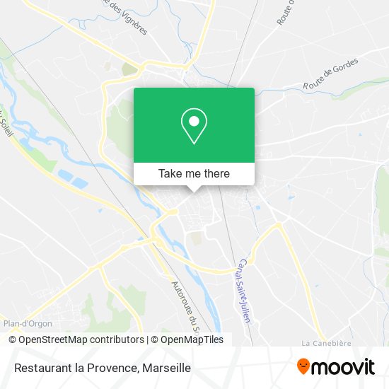 Restaurant la Provence map