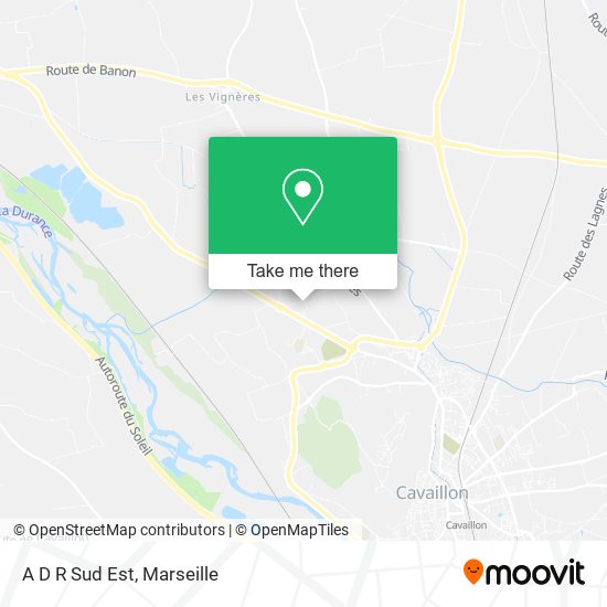 A D R Sud Est map