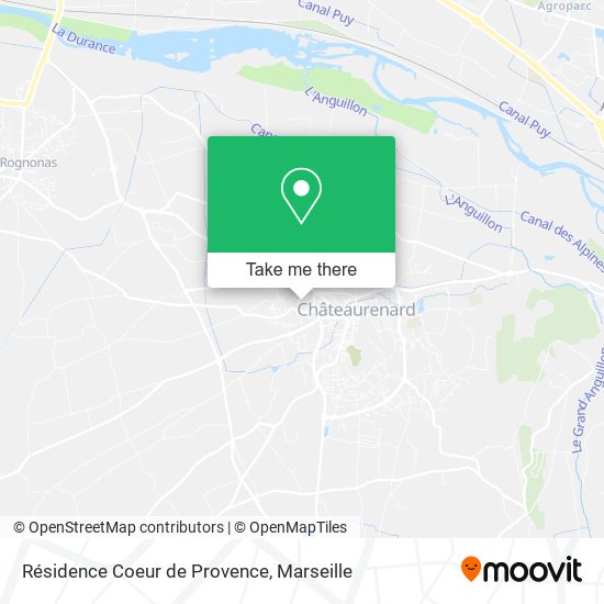 Résidence Coeur de Provence map