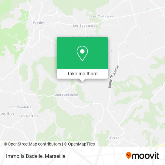 Immo la Badelle map
