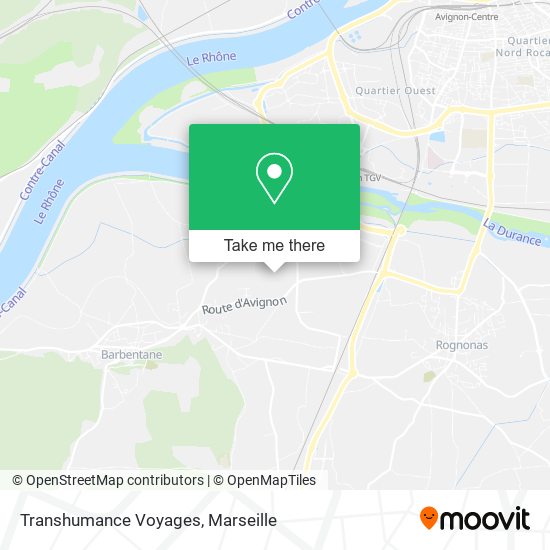 Transhumance Voyages map