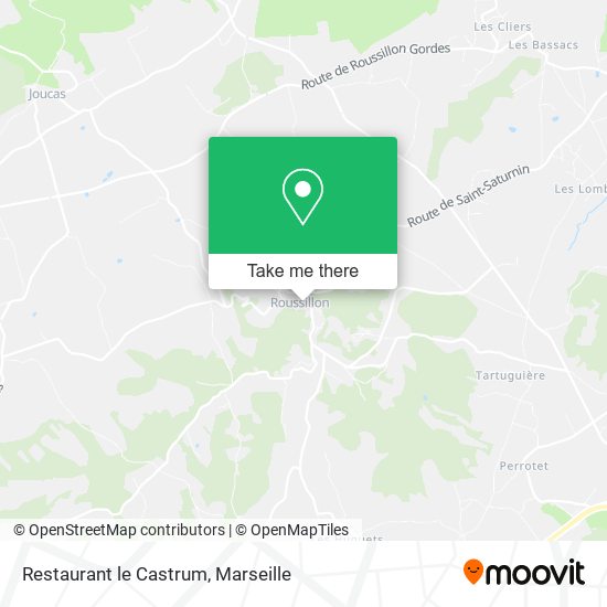 Restaurant le Castrum map