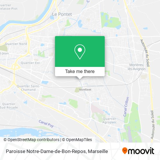 Paroisse Notre-Dame-de-Bon-Repos map