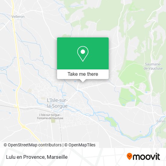Lulu en Provence map