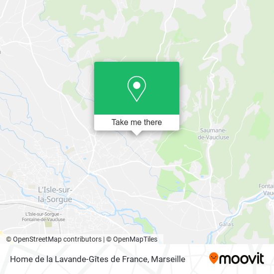 Home de la Lavande-Gîtes de France map