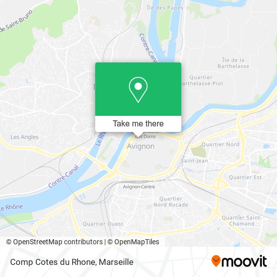 Comp Cotes du Rhone map