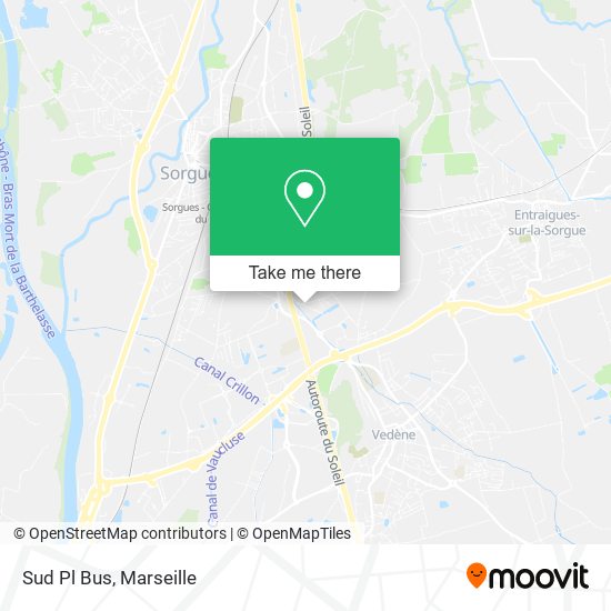 Sud Pl Bus map