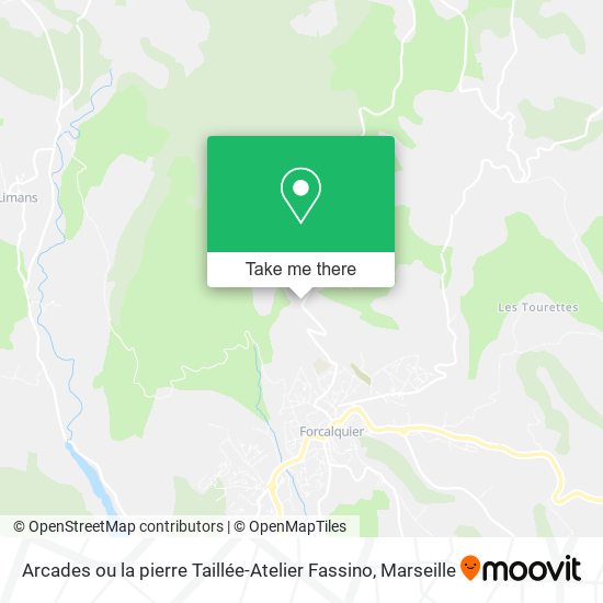 Arcades ou la pierre Taillée-Atelier Fassino map