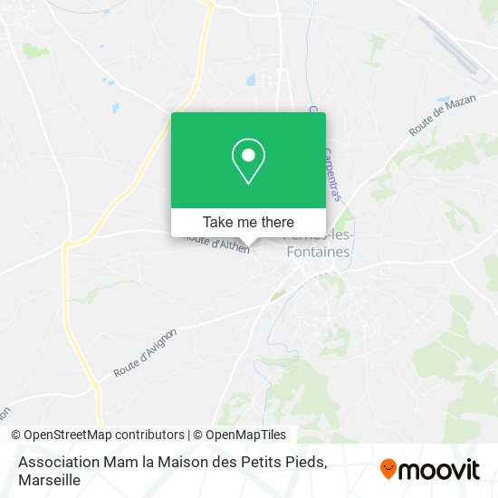 Association Mam la Maison des Petits Pieds map