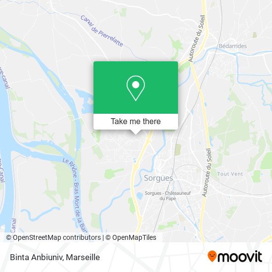 Binta Anbiuniv map