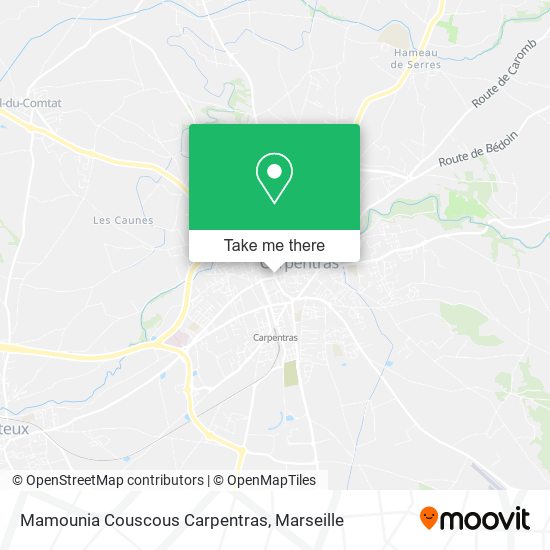 Mamounia Couscous Carpentras map