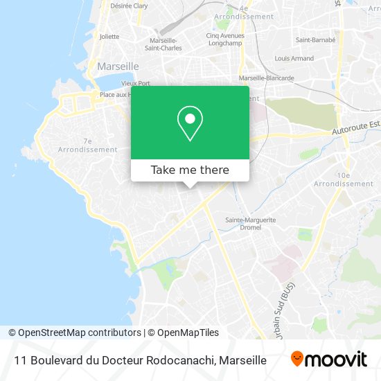 Mapa 11 Boulevard du Docteur Rodocanachi