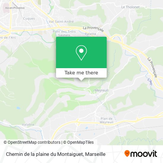 Chemin de la plaine du Montaiguet map
