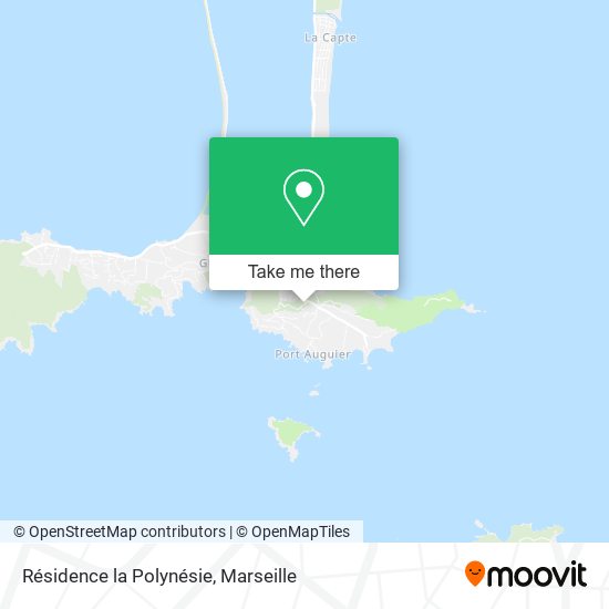 Résidence la Polynésie map