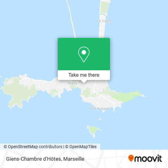 Giens-Chambre d'Hôtes map
