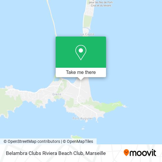 Belambra Clubs Riviera Beach Club map