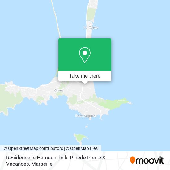 Résidence le Hameau de la Pinède Pierre & Vacances map