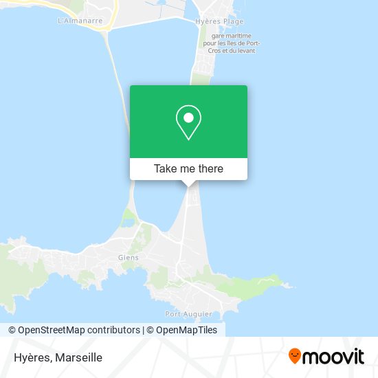 Hyères map