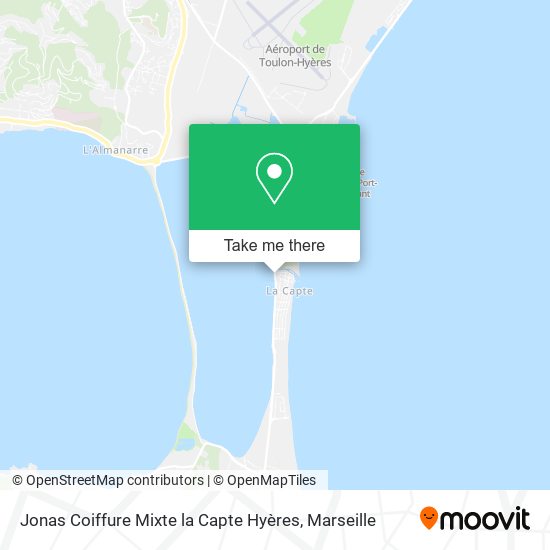 Jonas Coiffure Mixte la Capte Hyères map