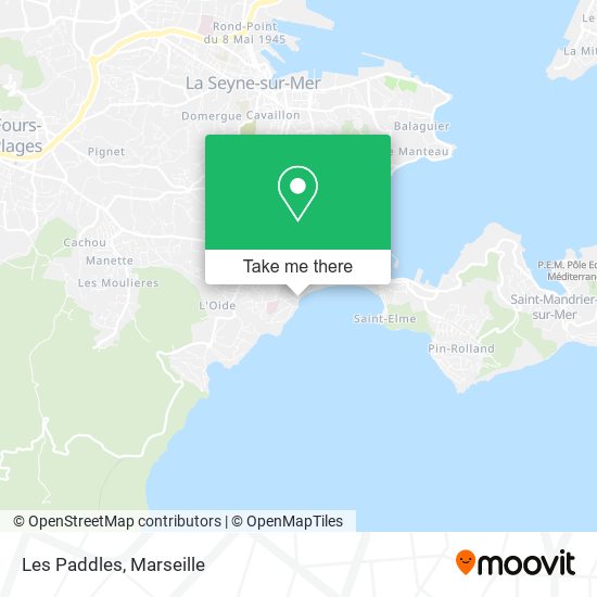 Les Paddles map