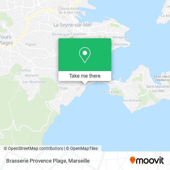 Brasserie Provence Plage map