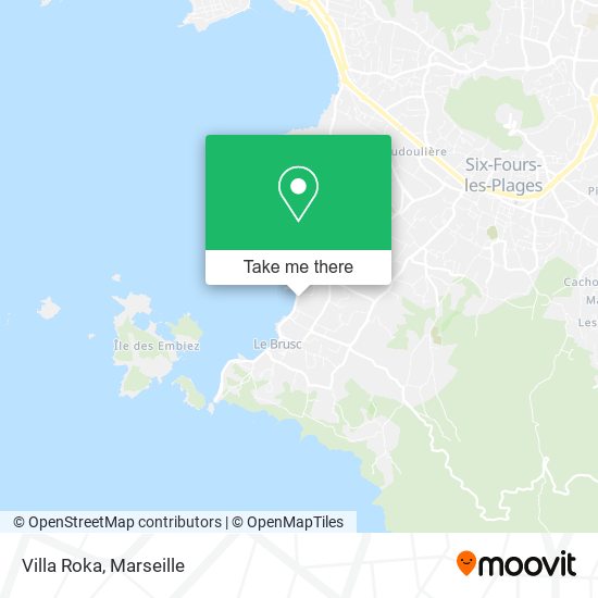 Villa Roka map