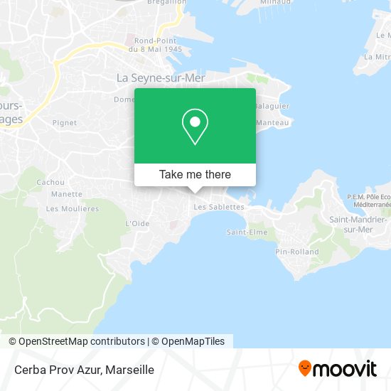 Cerba Prov Azur map