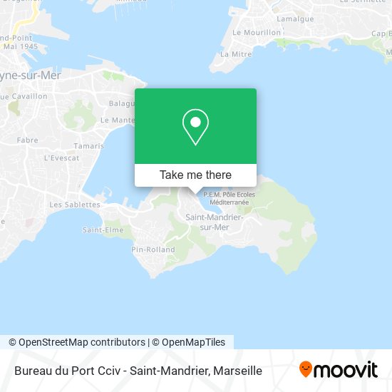 Bureau du Port Cciv - Saint-Mandrier map