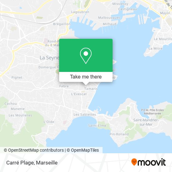 Carré Plage map