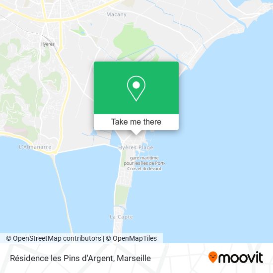 Résidence les Pins d'Argent map