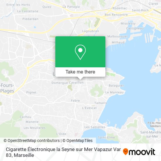 Cigarette Électronique la Seyne sur Mer Vapazur Var 83 map