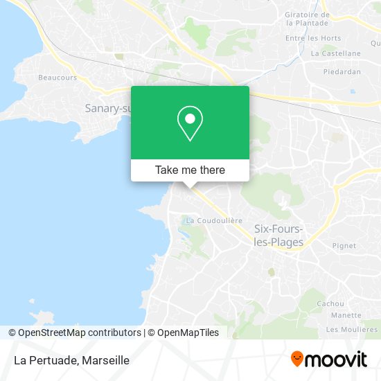 La Pertuade map