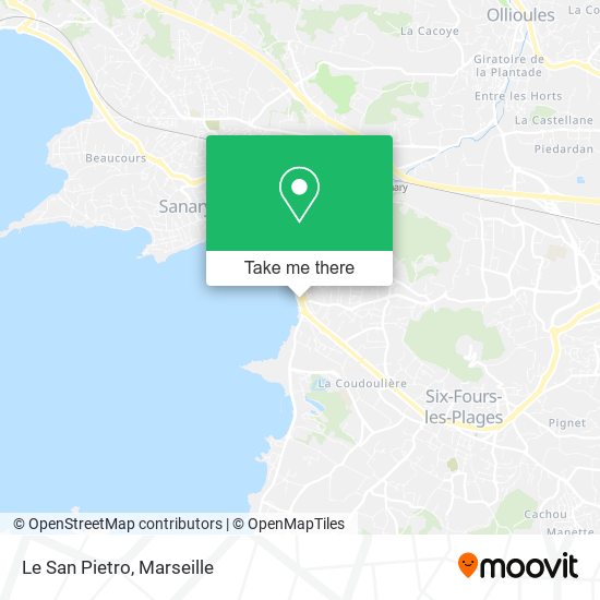 Le San Pietro map
