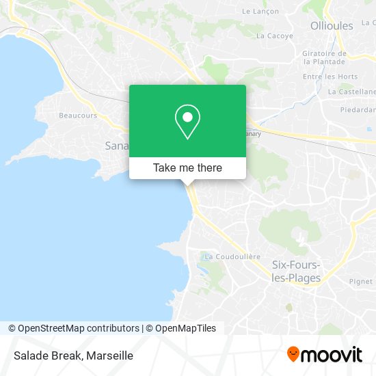 Salade Break map