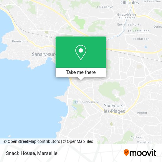 Snack House map
