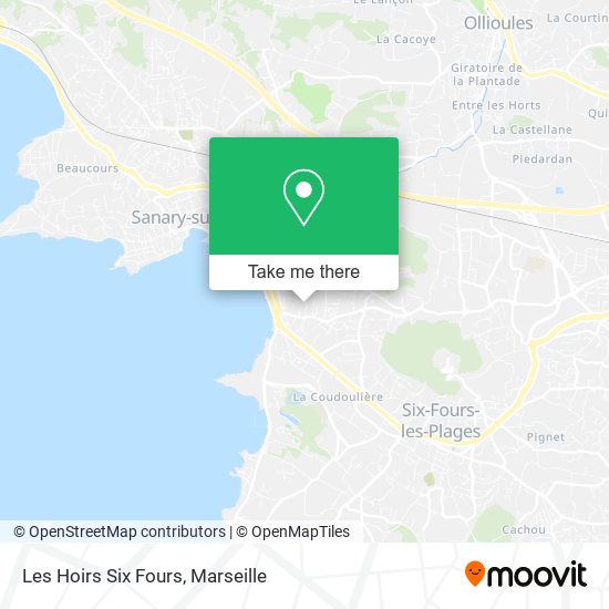 Les Hoirs Six Fours map