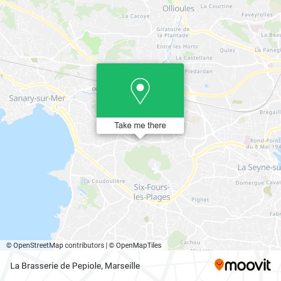 La Brasserie de Pepiole map