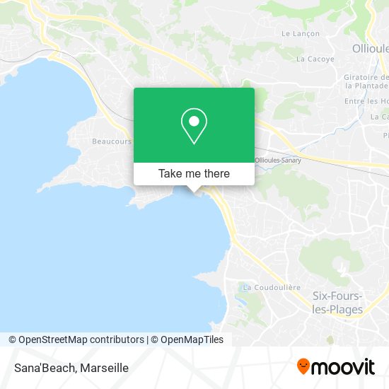 Sana'Beach map