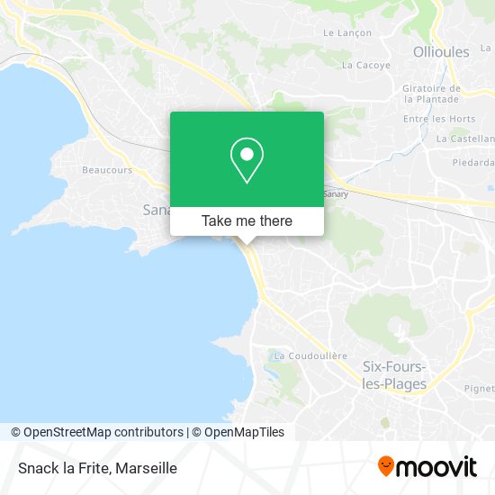 Snack la Frite map