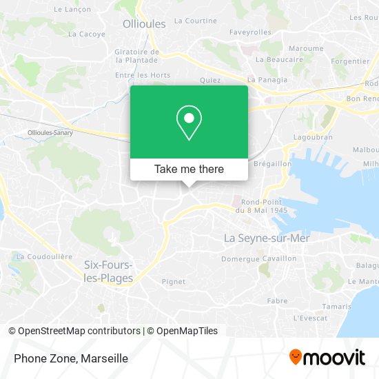 Phone Zone map