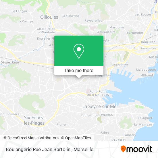 Boulangerie Rue Jean Bartolini map