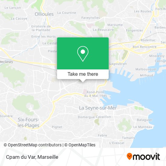 Cpam du Var map