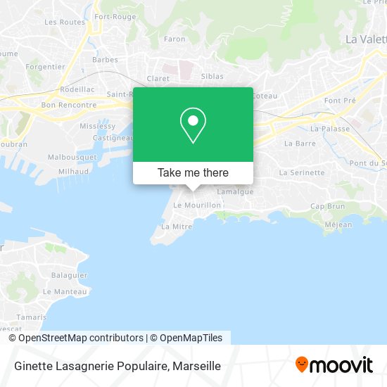 Ginette Lasagnerie Populaire map