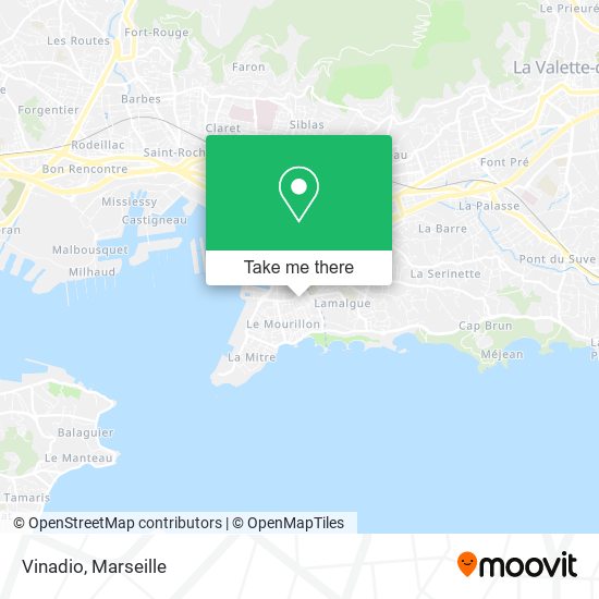 Vinadio map