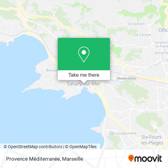 Provence Méditerranée map
