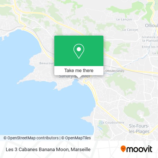 Les 3 Cabanes Banana Moon map