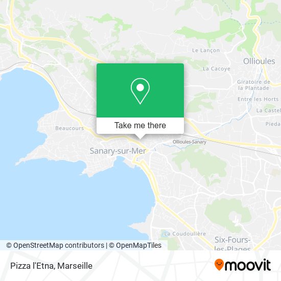 Pizza l'Etna map