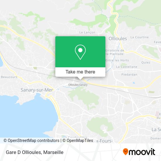 Gare D Ollioules map