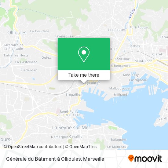 Générale du Bâtiment à Ollioules map